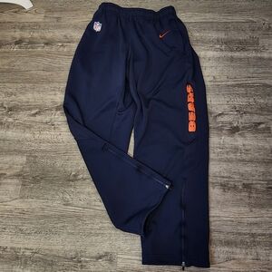Chicago Bears Nike Official NFL Shield Logo Navy Dri Fit Onfield Pants Size M